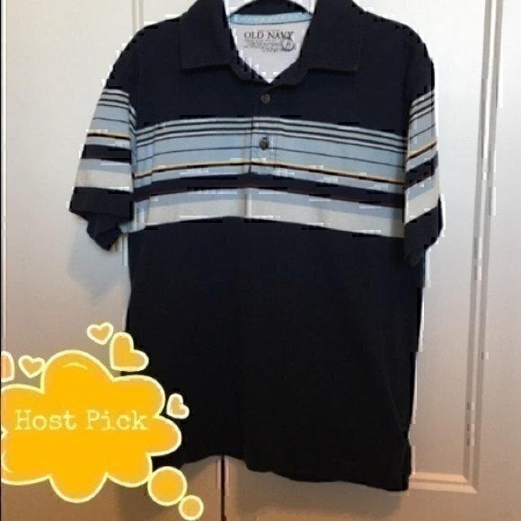 Boys size medium Navy Old Navy polo shirt - Picture 1 of 6